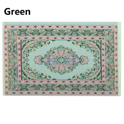 1:12 Scale Turkish Style Miniature Dollhouse Carpet – Floor Covering for Playing House & Doll Accessories