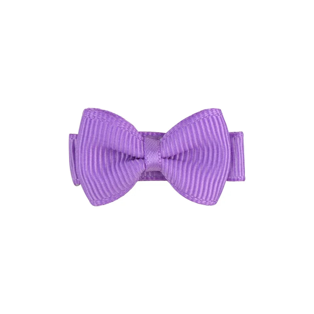 1.2 Inches Mini Hair Bows With Clip – Solid Colors Hairgrips for Kids & Baby Girl