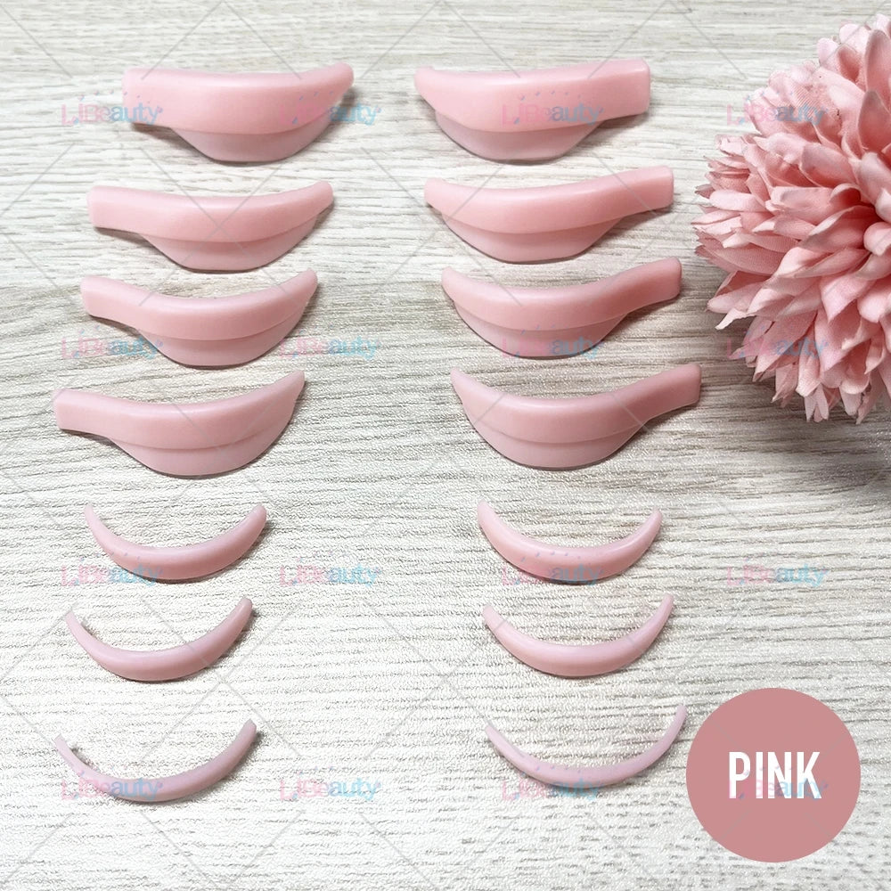 Libeauty 7 Paris Reusable Lash Lift Shield Pads – Silicone Eyelash Curler & Curling Iron Accessories, Makeup Tool