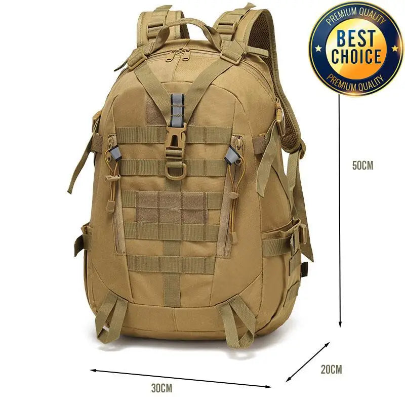 40L Tactical Reflective Backpack – Military Molle Outdoor Rucksack | Hiking, Camping, Hunting & Travel Bag