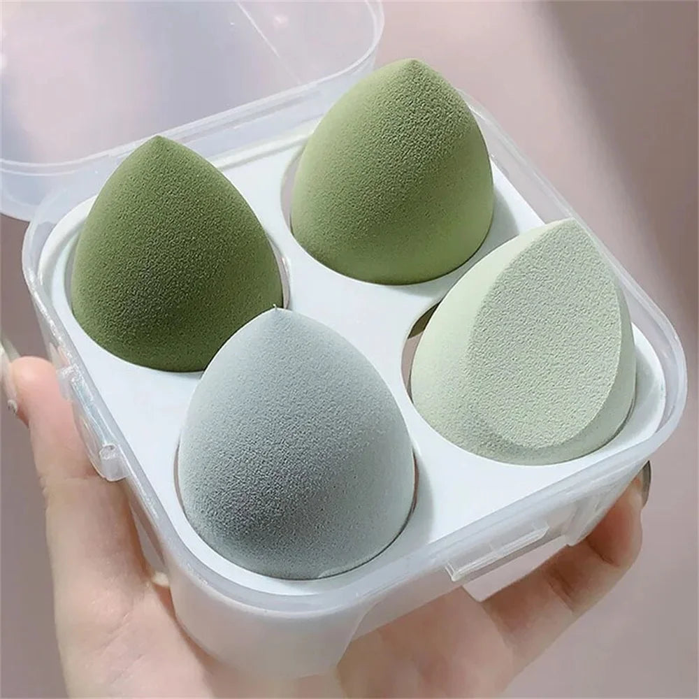 4PCS Makeup Sponge Blender Beauty Egg Cosmetic Puff – Soft Foundation & Powder Sponges for Women, Professional Beauty Tools